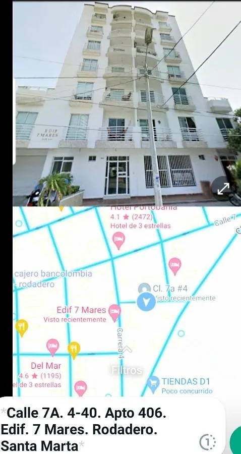 ✪Apartamento Amplio Y Acogedor✪ !Rodadero Norte! Santa Marta  Apartment Santa Marta (Magdalena)